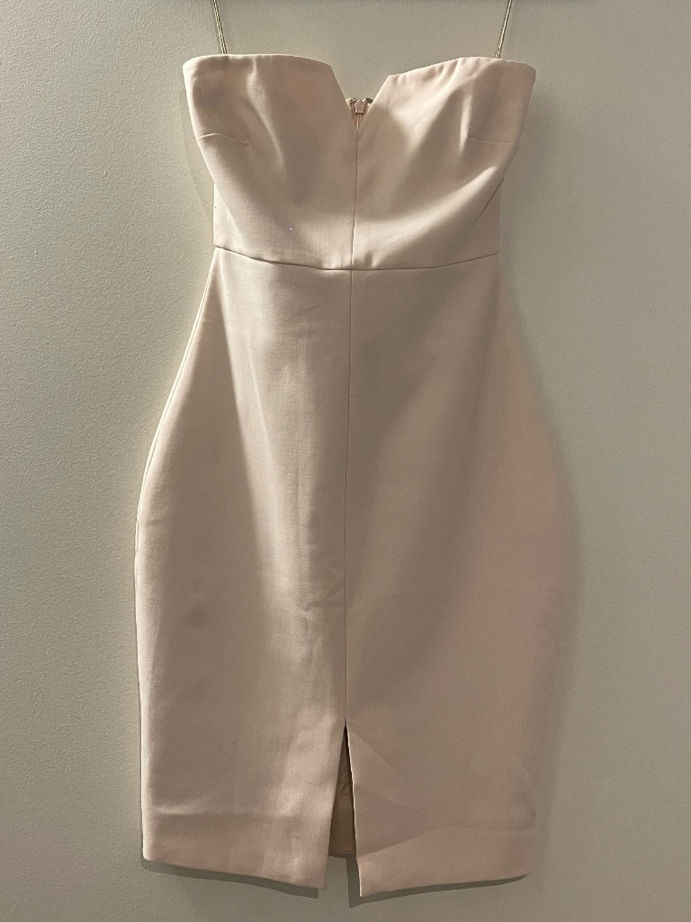 Elizabeth and James Light Pink Strapless Bodycon Dress